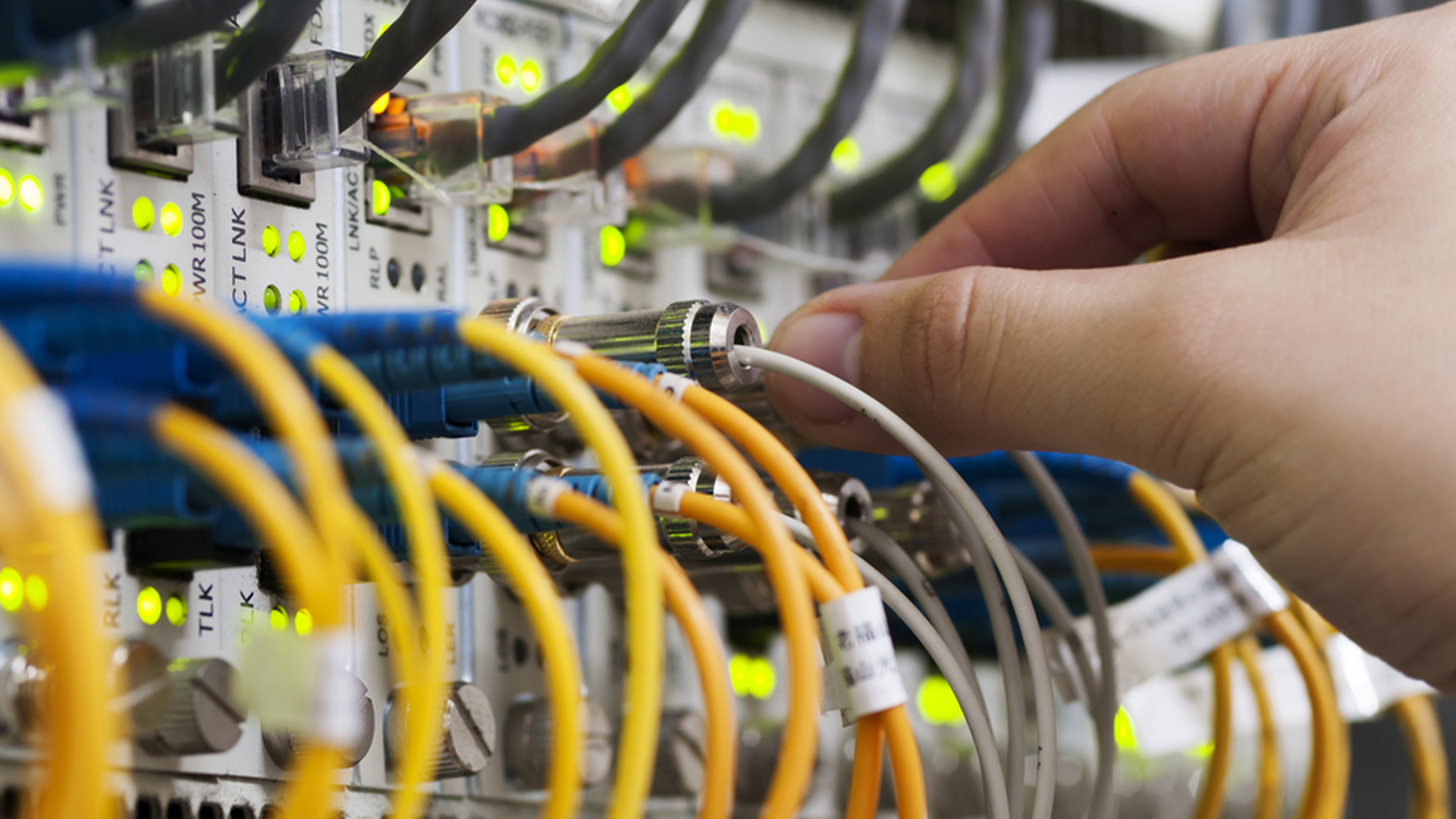 network wires and infrastructure